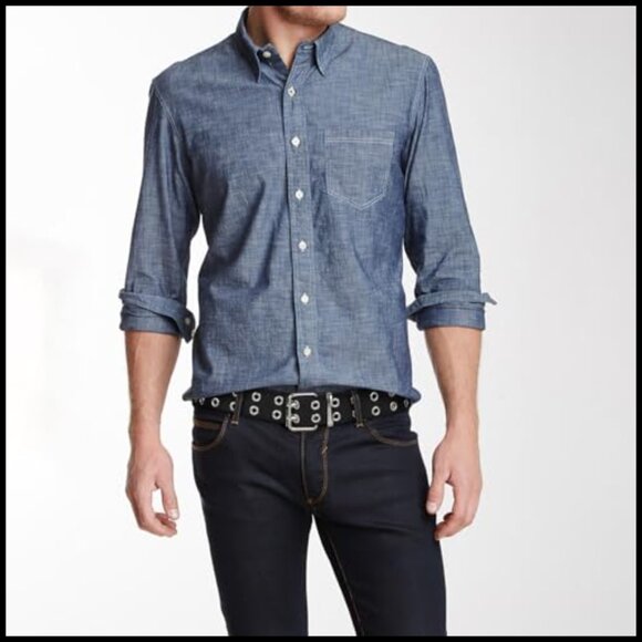 Double Grommet Canvas Nylon Web Belt with Buckle Closure